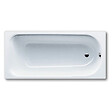 KALDEWEI - Kaldewei Eurowa Baignoire rectangulaire avec pieds 140x70 cm acier émaillé, Blanc alpin (119500010001-SET) - vignette