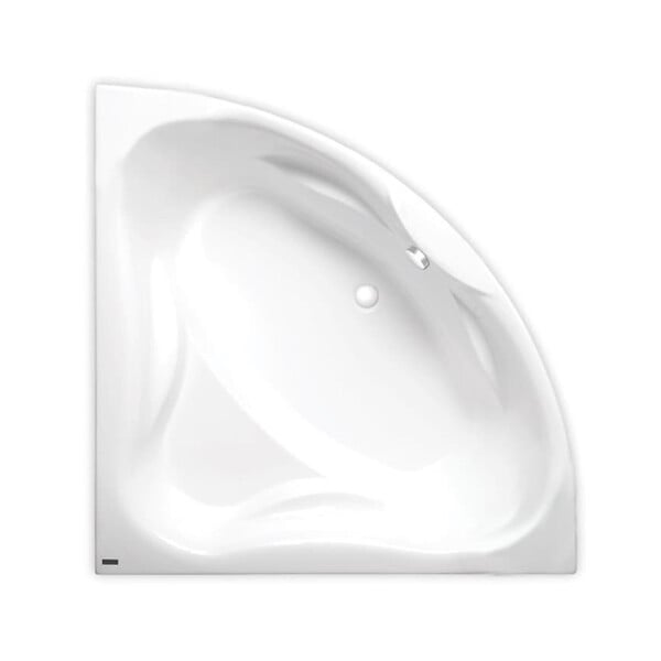 LAGUNA - 140x140 cm Cornelia baignoire d'angle en acrylique, gauche et droite, sans pieds, blanc (CO1400NEW) - large