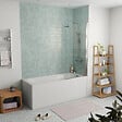 KALDEWEI - Kaldewei 170x75 cm Ensemble baignoire Saniform universelle + Pare baignoire pivotant chrome + pieds (KW3731-SETP1) - vignette