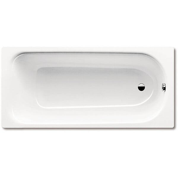 KALDEWEI - Kaldewei Saniform Plus 170 x 75 cm Baignoire droite 123 L en acier émaillé, sans pieds, blanc alpin (112600010001) - large