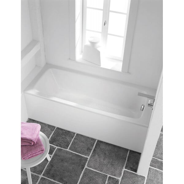 KALDEWEI - Kaldewei Saniform Plus 170 x 75 cm Baignoire droite 123 L en acier émaillé, sans pieds, blanc alpin (112600010001) - large
