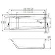 SIKO - 170x75 cm Idea Plus baignoire rectangulaire avec pieds, Acrylique, Gauche et Droite, Blanc (ID1700PLUS-SET) - vignette