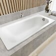 KALDEWEI - Saniform Plus 180x80 cm Baignoire rectangulaire en acier émaillé, sans pieds, blanc alpin (112800010001) - vignette