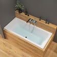 SIKO - Siko 180x80 cm Nora Plus baignoire rectangulaire en acrylique, gauche et droite, sans pieds, blanc (NO1800PLUS) - vignette