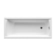 SWISS AQUA TECHNOLOGIES - Swiss Aqua Technologies Fusion 150 x 70 cm Baignoire gain de place en acrylique, sans pieds, blanc (SIKOVR150) - vignette