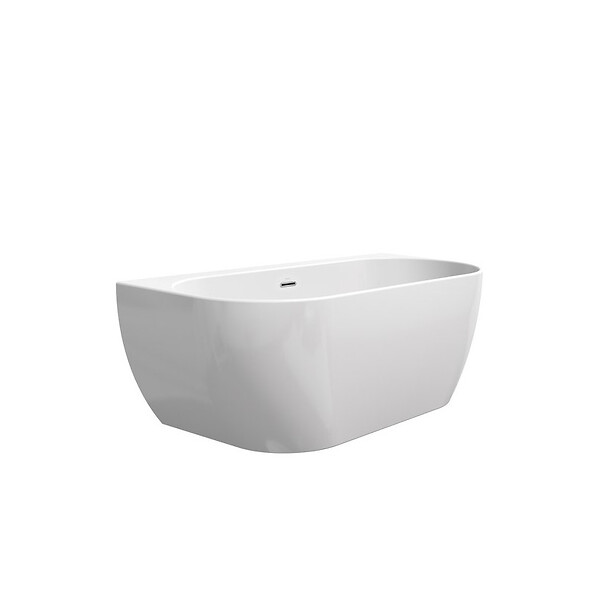 RAVAK - Ravak Freedom W 166 x 80 cm Baignoire semi-îlot en acrylique, sans pieds, blanc (XC00100024) - large
