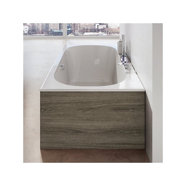RAVAK - CITY SLIM Baignoire rectangulaire 180x80 cm en acrylique, sans pieds, blanc (C921300000) - large