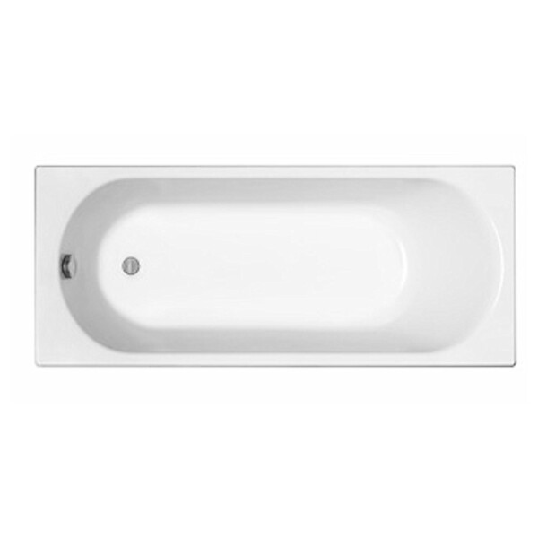 KOLO BY GEBERIT - 160x70 cm Ensemble baignoire Opal Plus universelle + Pare baignoire pivotant chrome + pieds (XWP1260000-SETP1) - large
