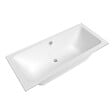 LAGUNA - 170x75 cm Nora Plus baignoire rectangulaire en acrylique, gauche et droite, sans pieds, blanc (NO1700PLUS) - vignette