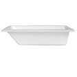 LAGUNA - 170x75 cm Idea Plus baignoire rectangulaire en acrylique, gauche et droite, sans pieds, blanc (ID1700PLUS) - vignette