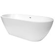 SWISS AQUA TECHNOLOGIES - Swiss Aqua Technologies Dua 170 x 75 cm Baignoire îlot en acrylique + Siphon, sans pieds, blanc (SATDUA1700) - vignette