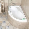 LAGUNA - 170x100 cm Fortuna Plus baignoire asymétrique, sans pieds, blanc, positionnement gauche (FO1700LPLUS) - vignette