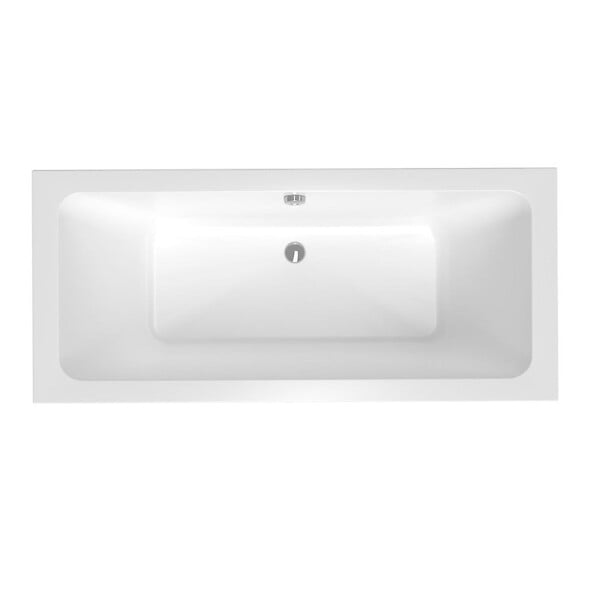 LAGUNA - 160x75 cm Nora Plus baignoire rectangulaire en acrylique, gauche et droite, sans pieds, blanc (NO1600PLUS) - large