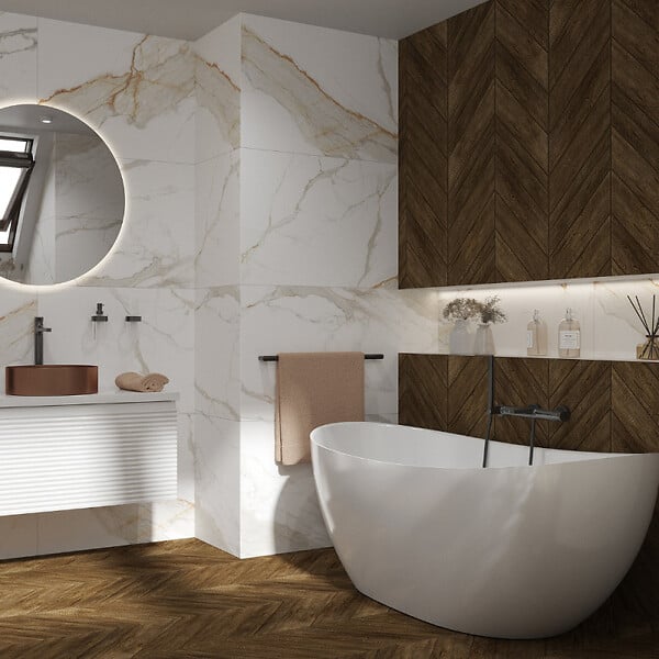 SWISS AQUA TECHNOLOGIES - Swiss Aqua Technologies Mette 158x77 cm Baignoire îlot en marbre Coulé 280L, sans pieds, blanc, (SATMET1580) - large