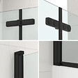 KALDEWEI - Kaldewei 170x75 cm Ensemble baignoire Saniform universelle + Pare baignoire pliable, 2 volets noir + pieds (KW3731-SETP4) - vignette