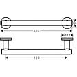 HANSGROHE - Hansgrohe Logis Universal Barre d’appui, Chrome (41713000) - vignette
