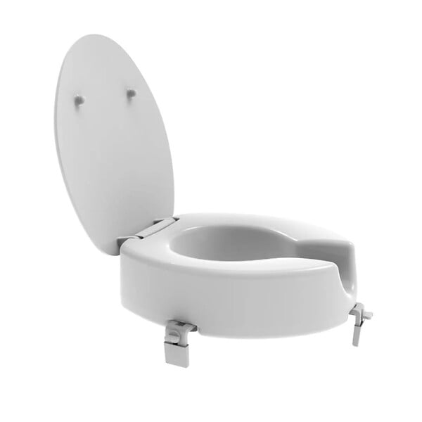 SIKO - Rehausseur WC universel surélévation 12 cm pour PMR et personnes âgées, blanc (INVALWCSED) - large