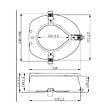 SIKO - Rehausseur WC universel surélévation 12 cm pour PMR et personnes âgées, blanc (INVALWCSED) - vignette