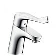 HANSGROHE - Hansgrohe Focus Care 70 Mitigeur PMR  lavabo sans tirette ni vidage avec poignée extra longue, ComfortZone70, Chrome (31914000) - vignette