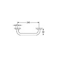 GROHE - Essentials Barre d’appui en métal avec fixations cachées, Cool Sunrise brossé (40421GN1) - vignette