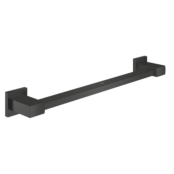 GROHE - Start Cube Barre d'appui PMR 50,4 cm, noir mat (410952430) - large