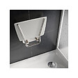 RAVAK - Ovo-B II-Opal siège de douche rabattable PMR pour cabine de douche (B8F0000052) - vignette