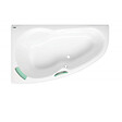 SIKO - Siko 160 x 95 cm Luiza baignoire d'angle orientation gauche en acrylique, sans pieds, blanc (LU1600L) - vignette