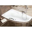 SIKO - Siko 160 x 95 cm Luiza baignoire d'angle orientation gauche en acrylique, sans pieds, blanc (LU1600L) - vignette