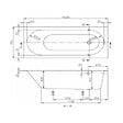 VILLEROY ET BOCH - Villeroy & Boch Oberon 160 x 75 cm Baignoire gauche et droite ovale en Quaryl®, avec pieds, blanc (BQ160OBE2V-01) - vignette