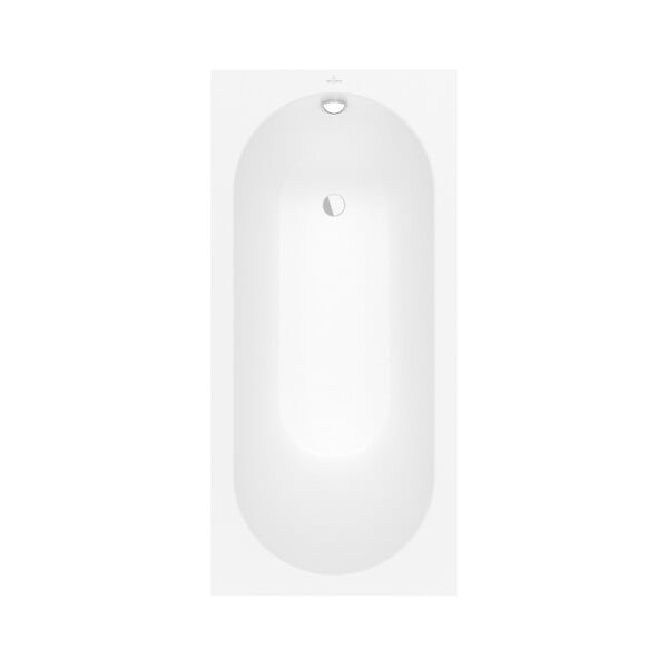 VILLEROY ET BOCH - Villeroy & Boch Oberon 170 x 75 cm Baignoire gauche et droite ovale en Quaryl® , avec pieds, blanc (BQ170OBE2V-01) - large
