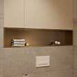 CERAMIA - Niche de Douche à encastrer, Acier Inoxydable 304, 120x28x10cm, Or brossé PVD - vignette