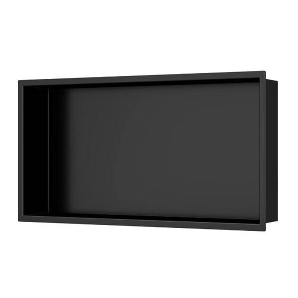 CERAMIA - Timeless Niche de Douche à encastrer, Acier Inoxydable 304, 60x30x10cm, Noir mat - large