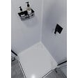 SWISS AQUA TECHNOLOGIES - Swiss Aqua Technologies Panier de douche 22 cm en acier inoxydable, Chrome et Noir (SATDPOLCHC) - vignette