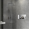 SWISS AQUA TECHNOLOGIES - Swiss Aqua Technologies Aurum Niche de Douche à encastrer, Acier Inoxydable 304, 60x30x10cm, Chrome brossé (SATAURN6030BS) - vignette
