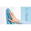 TESA - Aluxx Panier de douche en aluminium chromé inoxydable 9,2x25x12,5cm, pose facile sans perçage (40202-00000-00) - vignette