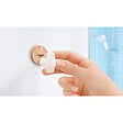 TESA - Aluxx Panier de douche en aluminium chromé inoxydable 9,2x25x12,5cm, pose facile sans perçage (40202-00000-00) - vignette