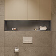 CERAMIA - Timeless Niche de Douche à encastrer, Acier Inoxydable 304, 120x28x10cm, Chrome brossé - vignette