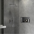 SWISS AQUA TECHNOLOGIES - Swiss Aqua Technologies Niche de Douche à encastrer, Gun Metal (SATAURN6030BGM) - vignette