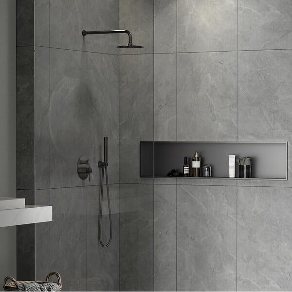 SWISS AQUA TECHNOLOGIES - Niche de Douche à encastrer (SATAURN12128BGM) - large