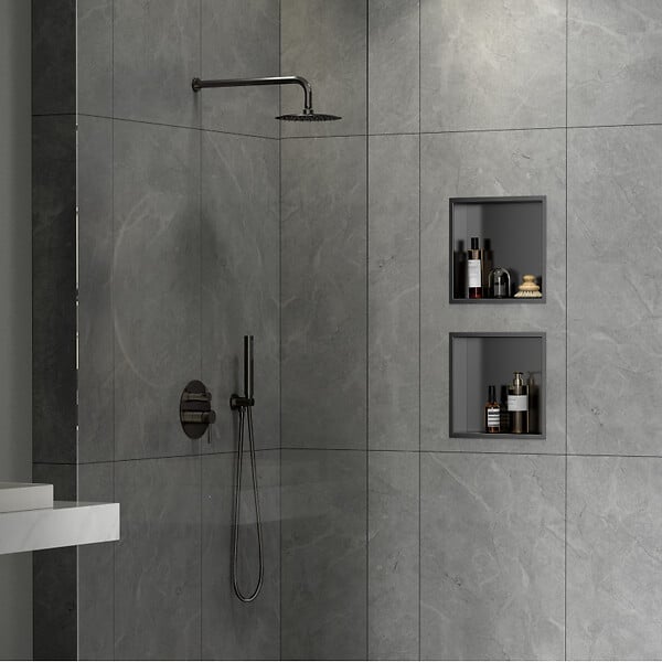 SWISS AQUA TECHNOLOGIES - Swiss Aqua Technologies Niche de Douche à encastrer (SATAURN3030BGM) - large