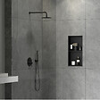 SWISS AQUA TECHNOLOGIES - Swiss Aqua Technologies Aurum Niche de Douche à encastrer, Acier Inoxydable 304, 2 étagères, 60x30x10cm, Noir mat (SATAURN6030SMB) - vignette