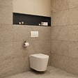 CERAMIA - Timeless Niche de Douche à encastrer, Acier Inoxydable 304, 120x28x10cm, Noir mat - vignette