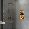 SWISS AQUA TECHNOLOGIES - Swiss Aqua Technologies Niche de Douche à encastrer, Rose Gold (SATAURN6030SBRG) - vignette