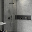 SWISS AQUA TECHNOLOGIES - Aurum Niche de Douche à encastrer, Acier Inoxydable 304, 120x28x10cm, Noir mat (SATAURN12128MB) - vignette