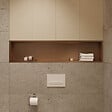 CERAMIA - Timeless Niche de Douche à encastrer, Acier Inoxydable 304, 120x28x10cm, Cuivre brossé PVD - vignette