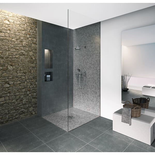 JACKON - Jackon Bac de douche Aqua déce. 900x900x40x250x250 (4512092) - large