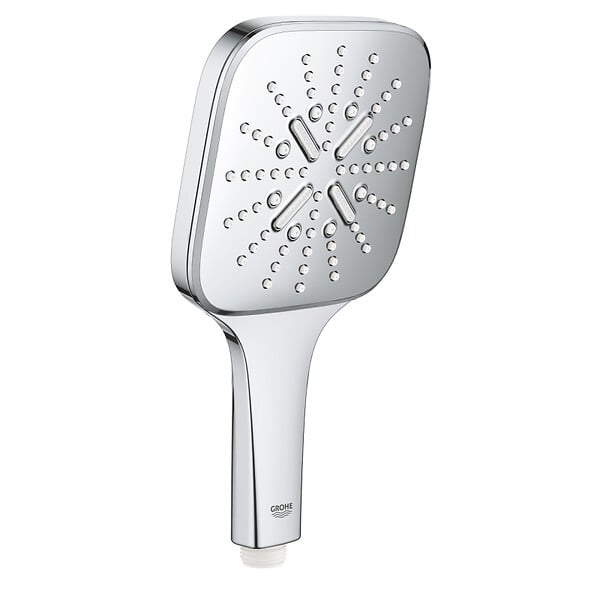 GROHE - Grohe Rainshower SmartActive 130 Cube douchette 3 jets, chrome (G26550000) - large