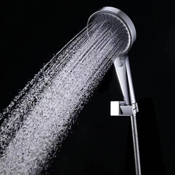 SWISS AQUA TECHNOLOGIES - Douchette à main 3 jets,  diamètre 12,5 cm, noir mat (SATBSRS81C) - large