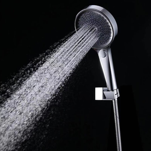 SWISS AQUA TECHNOLOGIES - Douchette à main 3 jets,  diamètre 12,5 cm, noir mat (SATBSRS81C) - large