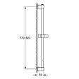 GROHE - Vitalio Universal Barre de douche 900 mm Ø 22 mm, noir mat (269612431) - vignette